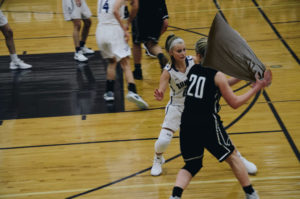 Pillow Fight erupts on the court of a womens basketball game