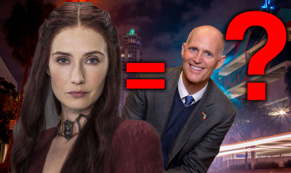 Is Rick Scott secretly the Red Priestess from Game of Thrones?