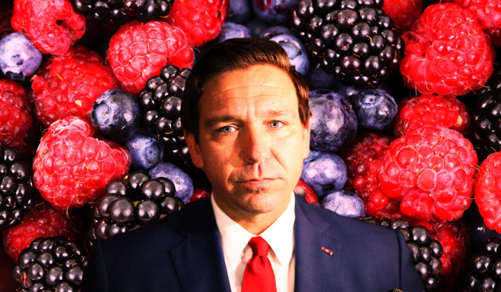 Ron Desantis arrested for stealing from fruit truck