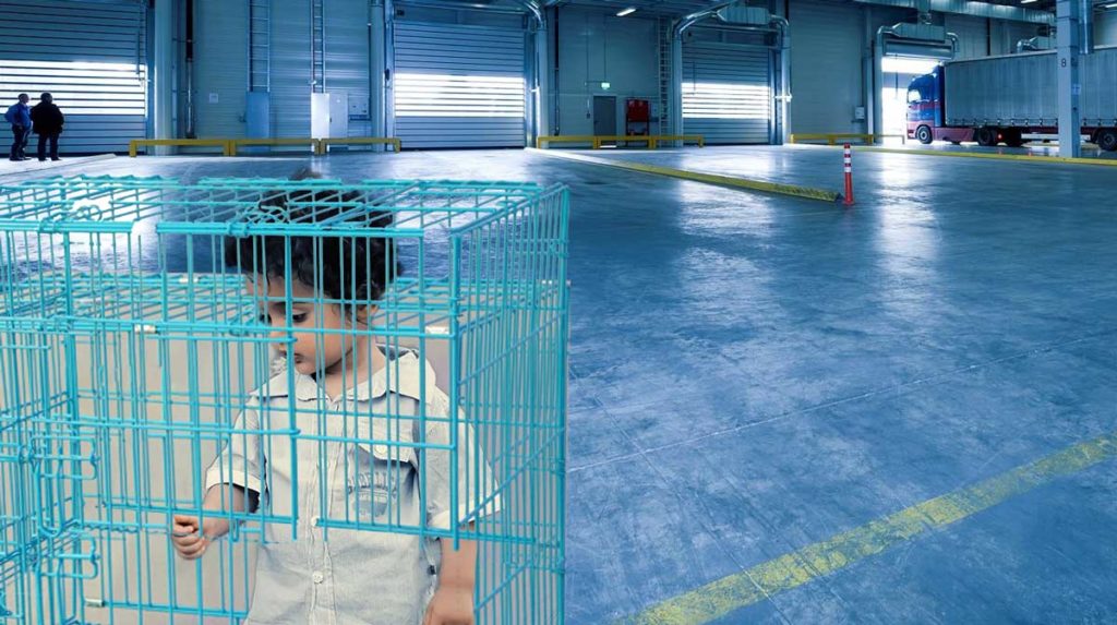 Child Outgrowing Cage