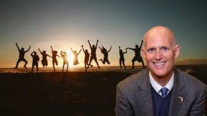Rick Scott finds happiness outside of money