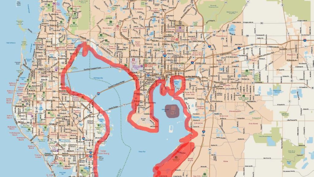 Map of Bay area that will be expanded