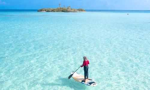 Enjoy a relaxing stand-up paddle board trip