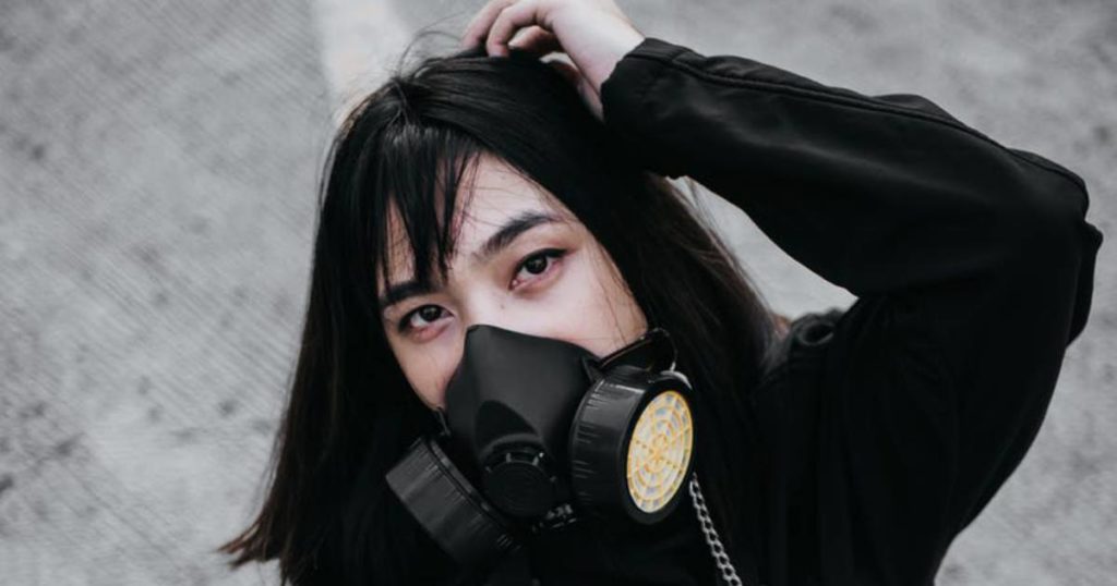 Goth Girl Gas Mask