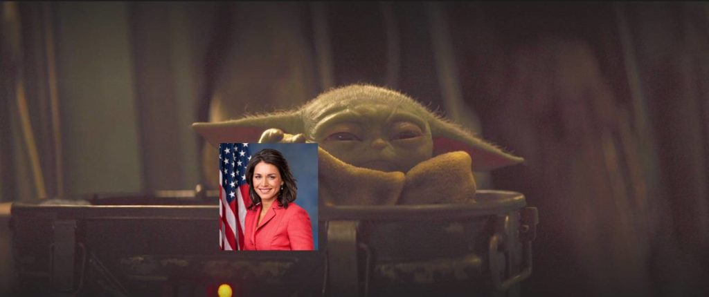 Baby Yoda loves Tulsi