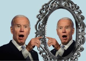 Man Heckling Joe Biden Turns Out to Be Mirror