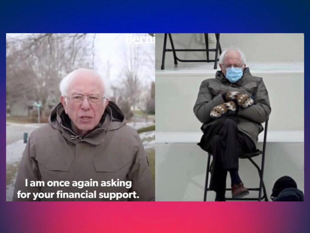 Let's get Bernie a new coat