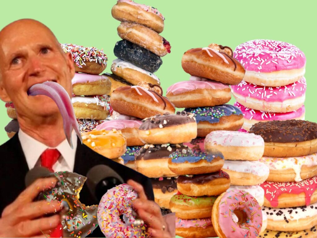 Rick Scott and so many donuts