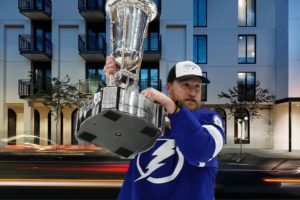 Stamkos spotted leaving Ybor hotel with Prince of Wales Trophy