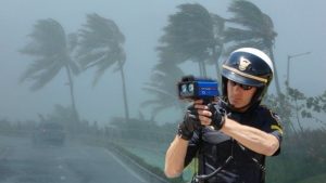 Hurricane winds pulled over for breaking speed limit