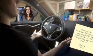 Man trying to commit suicide in Tesla going to be there a while